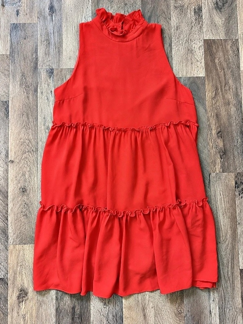 Elliatt Sonnet Dress Ruffle Mini Dress Red Large Like New